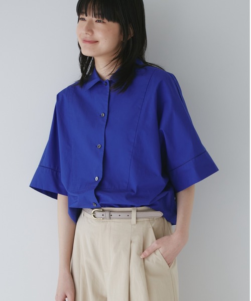 human woman(ヒューマンウーマン)の「◆はしごレースブラウス(シャツ/ブラウス・レディース・ホワイト/ブルー・SMALL/MEDIUM)」の1枚目の写真