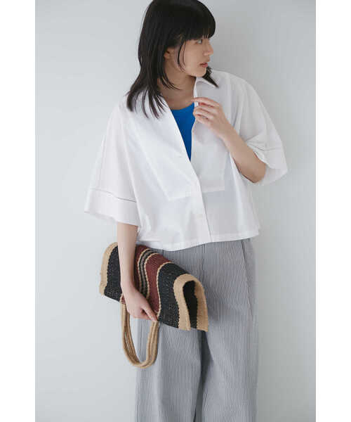 human woman(ヒューマンウーマン)の「◆はしごレースブラウス(シャツ/ブラウス・レディース・ホワイト/ブルー・SMALL/MEDIUM)」の13枚目の写真