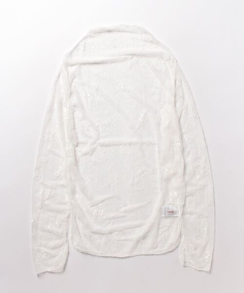 NinaetLina（ニナエリナ）の「レースチュールハイネックインナー（Tシャツ/カットソー・レディース・グレー/ブラック/ベージュ/キャメル/テラコッタ/ホワイト・FREE）」の9枚目の写真