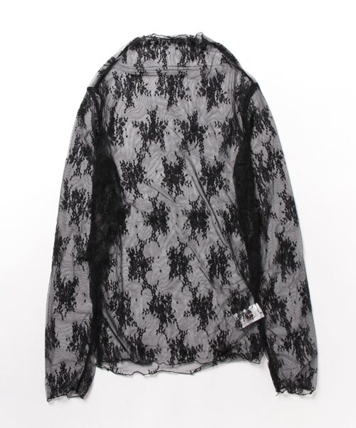 NinaetLina（ニナエリナ）の「レースチュールハイネックインナー（Tシャツ/カットソー・レディース・グレー/ブラック/ベージュ/キャメル/テラコッタ/ホワイト・FREE）」の10枚目の写真