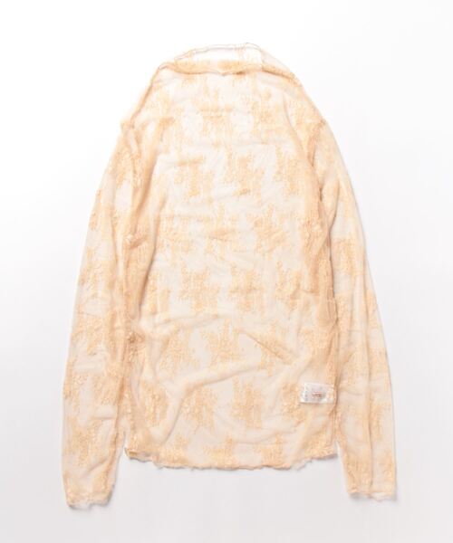 NinaetLina（ニナエリナ）の「レースチュールハイネックインナー（Tシャツ/カットソー・レディース・グレー/ブラック/ベージュ/キャメル/テラコッタ/ホワイト・FREE）」の14枚目の写真