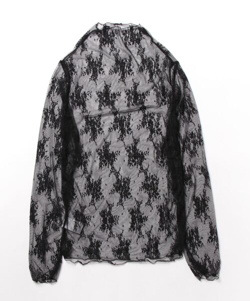 NinaetLina（ニナエリナ）の「レースチュールハイネックインナー（Tシャツ/カットソー・レディース・グレー/ブラック/ベージュ/キャメル/テラコッタ/ホワイト・FREE）」の15枚目の写真