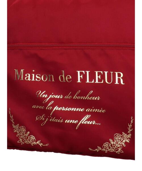 Maison de FLEUR（メゾンドフルール）の「EC限定ギンガムリボンキャリーオンバッグ（エコバッグ/サブバッグ・レディース・レッド/ブラック・FREE）」の18枚目の写真