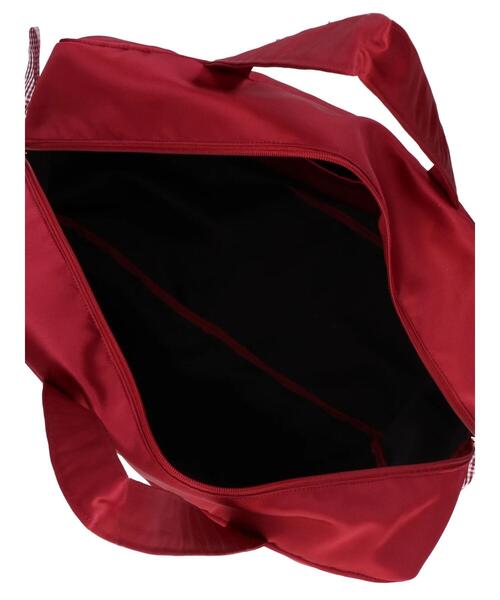 Maison de FLEUR（メゾンドフルール）の「EC限定ギンガムリボンキャリーオンバッグ（エコバッグ/サブバッグ・レディース・レッド/ブラック・FREE）」の12枚目の写真