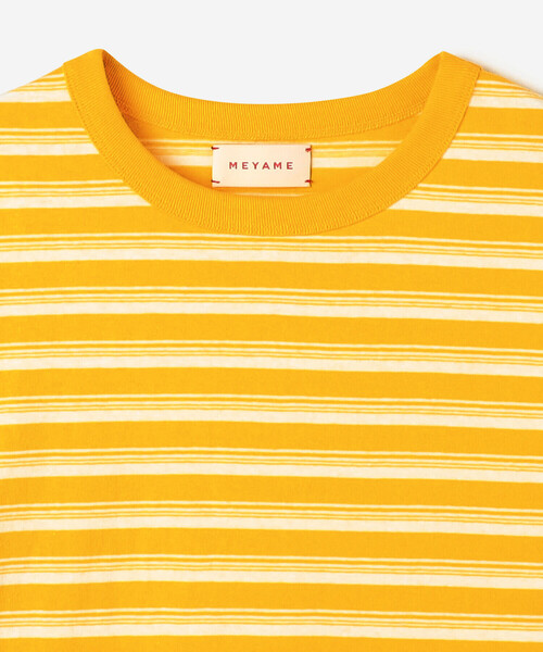 Bshop（ビショップ）の「MEYAME | ランダムボーダーTシャツ