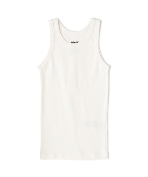 schott（ショット）の「【Women's】Schott/ショット/TANK TOP/タンクトップ（タンクトップ・レディース・ブラック/ホワイト系2/チャコール・F）」の2枚目の写真