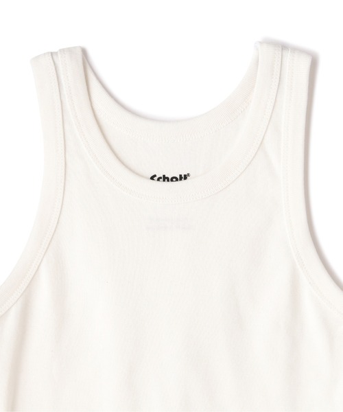 schott（ショット）の「【Women's】Schott/ショット/TANK TOP/タンクトップ（タンクトップ・レディース・ブラック/ホワイト系2/チャコール・F）」の7枚目の写真