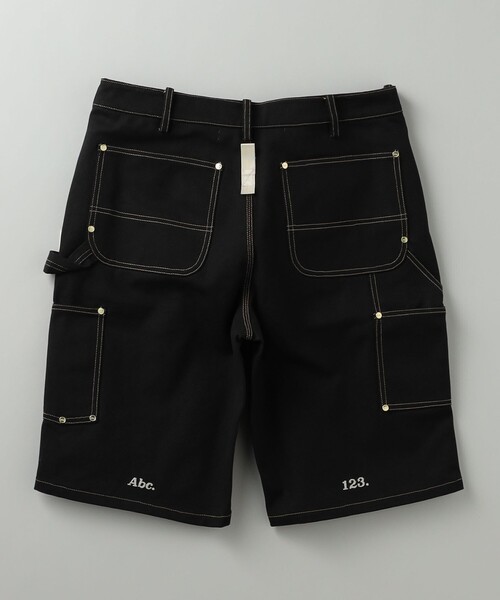 UNITED ARROWS & SONS ショートパンツ　黒　S メンズ スムース 1プリーツ ショートパンツ