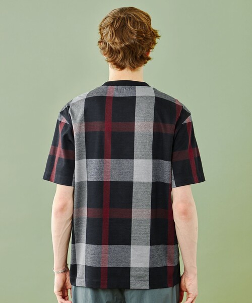 BLACK LABEL CRESTBRIDGE(ブラックレーベル・クレストブリッジ)の「【WEB限定】ブラックチェックTシャツ(Tシャツ/カットソー・メンズ・ブラック・M/L/XL)」の5枚目の写真