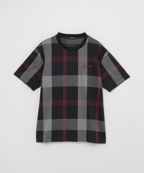 BLACK LABEL CRESTBRIDGE(ブラックレーベル・クレストブリッジ)の「【WEB限定】ブラックチェックTシャツ(Tシャツ/カットソー・メンズ・ブラック・M/L/XL)」の3枚目の写真
