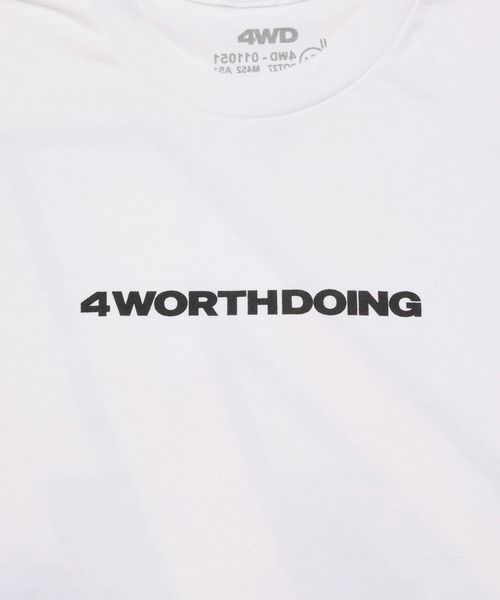 4WD(フォーワースドゥーイング)の「【4WD/4 WORTH DOING/フォー・ワース・ドゥーイング】 4X2 TEE 4X2ショートスリーブTシャツ(Tシャツ/カットソー・メンズ・ライトグレー/ホワイト・L/M/XL)」の12枚目の写真