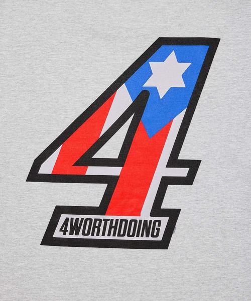 4WD(フォーワースドゥーイング)の「【4WD/4 WORTH DOING/フォー・ワース・ドゥーイング】 4X2 TEE 4X2ショートスリーブTシャツ(Tシャツ/カットソー・メンズ・ライトグレー/ホワイト・L/M/XL)」の9枚目の写真