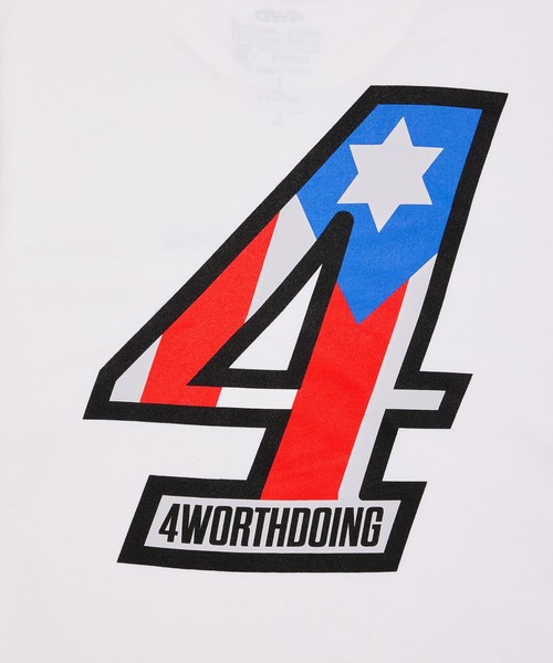 4WD(フォーワースドゥーイング)の「【4WD/4 WORTH DOING/フォー・ワース・ドゥーイング】 4X2 TEE 4X2ショートスリーブTシャツ(Tシャツ/カットソー・メンズ・ライトグレー/ホワイト・L/M/XL)」の10枚目の写真