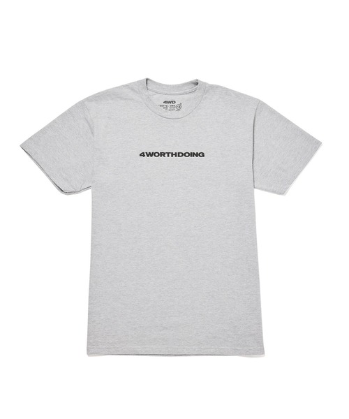 4WD(フォーワースドゥーイング)の「【4WD/4 WORTH DOING/フォー・ワース・ドゥーイング】 4X2 TEE 4X2ショートスリーブTシャツ(Tシャツ/カットソー・メンズ・ライトグレー/ホワイト・L/M/XL)」の7枚目の写真