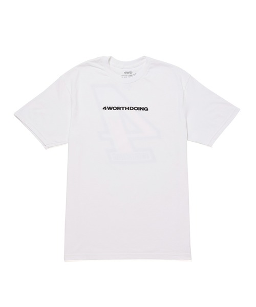 4WD(フォーワースドゥーイング)の「【4WD/4 WORTH DOING/フォー・ワース・ドゥーイング】 4X2 TEE 4X2ショートスリーブTシャツ(Tシャツ/カットソー・メンズ・ライトグレー/ホワイト・L/M/XL)」の8枚目の写真
