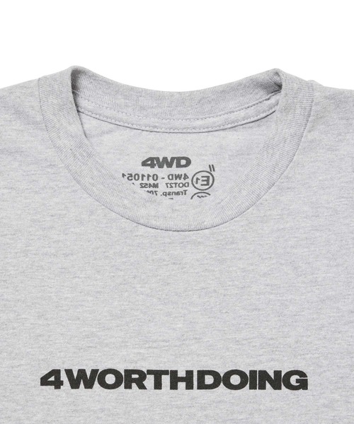 4WD(フォーワースドゥーイング)の「【4WD/4 WORTH DOING/フォー・ワース・ドゥーイング】 4X2 TEE 4X2ショートスリーブTシャツ(Tシャツ/カットソー・メンズ・ライトグレー/ホワイト・L/M/XL)」の13枚目の写真
