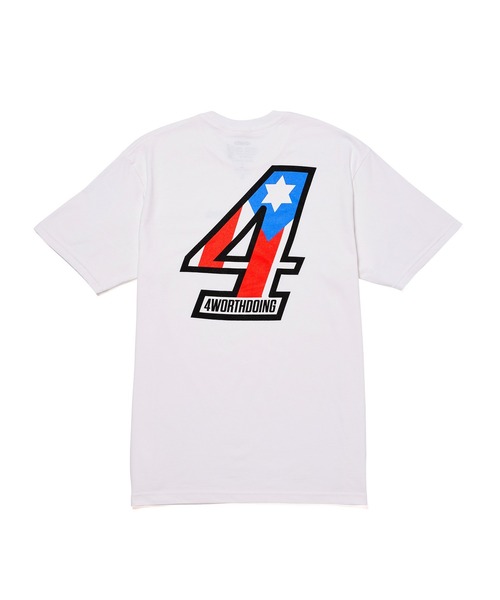 4WD(フォーワースドゥーイング)の「【4WD/4 WORTH DOING/フォー・ワース・ドゥーイング】 4X2 TEE 4X2ショートスリーブTシャツ(Tシャツ/カットソー・メンズ・ライトグレー/ホワイト・L/M/XL)」の6枚目の写真