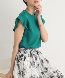 DRESKIP | 【セットアップ可/イージーケア】オンにもオフにも！お袖フリルブラウス(シャツ/ブラウス)