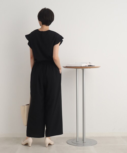 DRESKIP(ドレスキップ)の「◆【セットアップ可/イージーケア】オンにもオフにも!お袖フリルブラウス(シャツ/ブラウス・レディース・グリーン/ナチュラル/ブラック/カーキ・02/03/04)」の7枚目の写真