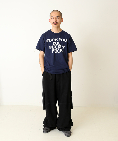 WILLY CHAVARRIA（ウィリーチャバリア）の「《再入荷》【WILLY CHAVARRIA / ウィリー チャバリア】WISM 別注 FRUSTRATION TEE（Tシャツ/カットソー・メンズ・ネイビー/チャコールグレー・X-LARGE/LARGE）」の4枚目の写真