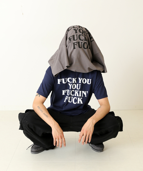 WILLY CHAVARRIA（ウィリーチャバリア）の「《再入荷》【WILLY CHAVARRIA / ウィリー チャバリア】WISM 別注 FRUSTRATION TEE（Tシャツ/カットソー・メンズ・ネイビー/チャコールグレー・X-LARGE/LARGE）」の6枚目の写真