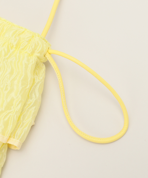 Casselini（キャセリーニ）の「【Casselini / キャセリーニ 】 オーガンジーフリルキンチャク（クラッチバッグ・レディース・イエロー・FREE）」の9枚目の写真