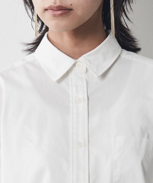 CHIC STYLE（シックスタイル）の「＜大きいサイズ＞袖口リブパフスリーブプルオーバーシャツ シックスタイル（シャツ/ブラウス・レディース・オフホワイト/ブラック・LL/5L/4L/L/3L）」の13枚目の写真