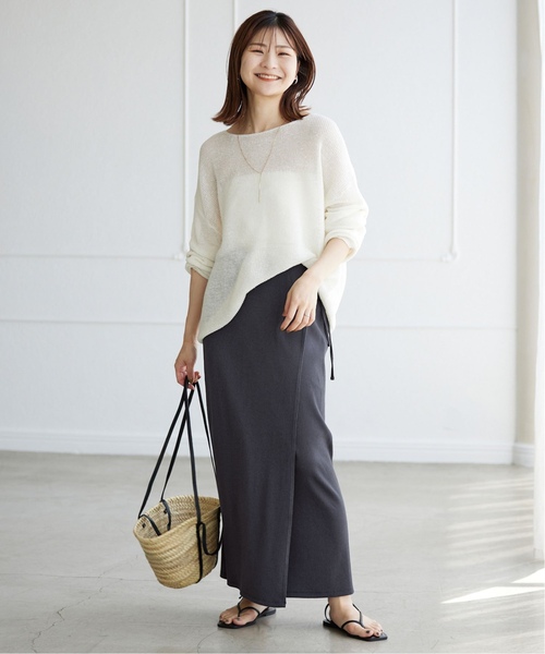 SLOBE IENA（スローブイエナ）の「《追加》カットリブラップスカート  