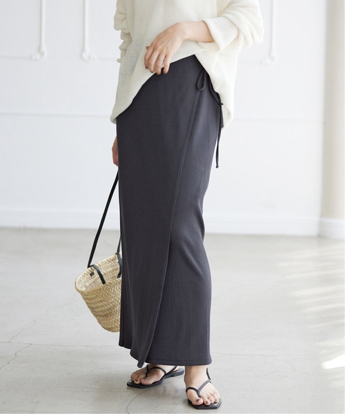 SLOBE IENA（スローブイエナ）の「《追加》カットリブラップスカート