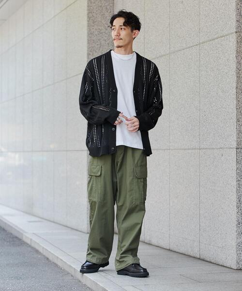 coen(コーエン)の「透かし編みルーズニットカーディガン(カーディガン/ボレロ・メンズ・ダークブラウン/ブラック/ベージュ・L/XL/S/M)」の15枚目の写真