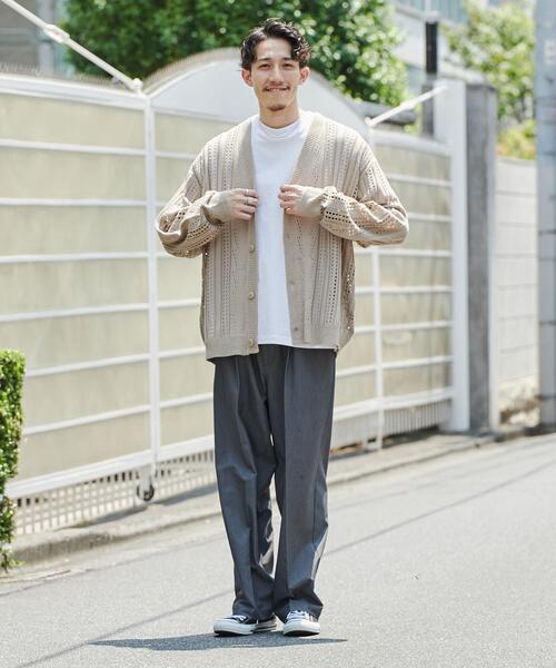 coen(コーエン)の「透かし編みルーズニットカーディガン(カーディガン/ボレロ・メンズ・ダークブラウン/ブラック/ベージュ・L/XL/S/M)」の18枚目の写真