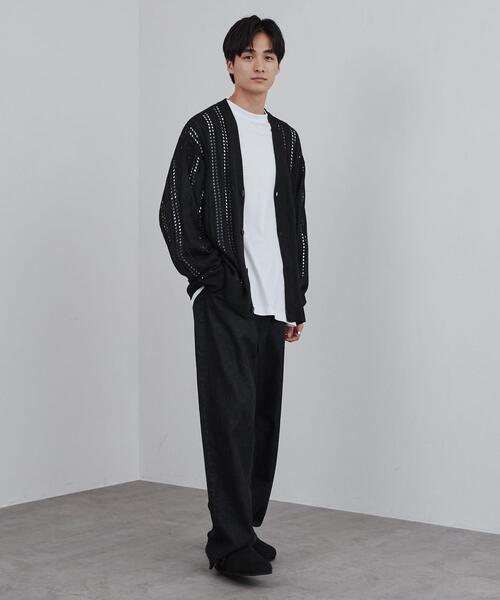 coen(コーエン)の「透かし編みルーズニットカーディガン(カーディガン/ボレロ・メンズ・ダークブラウン/ブラック/ベージュ・L/XL/S/M)」の21枚目の写真