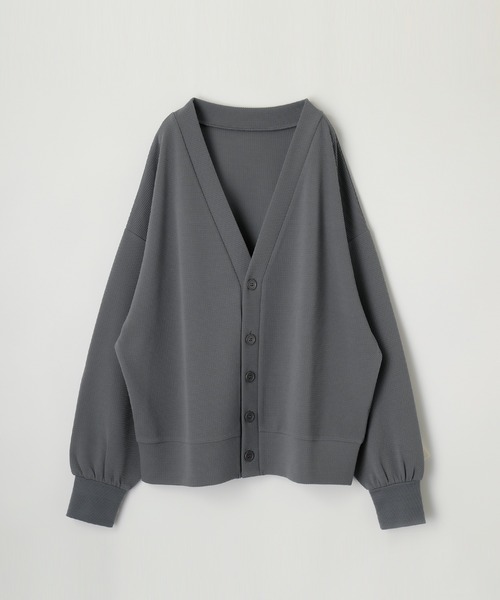 coca（coca）（コカ）の「メンズエンボスカーディガン（カーディガン/ボレロ・メンズ・チャコール/ブラック/ライトグレー・M/L）」の2枚目の写真