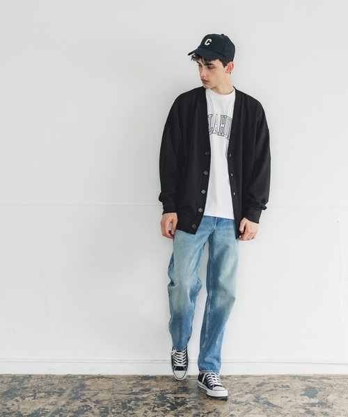 coca（coca）（コカ）の「メンズエンボスカーディガン（カーディガン/ボレロ・メンズ・チャコール/ブラック/ライトグレー・M/L）」の4枚目の写真