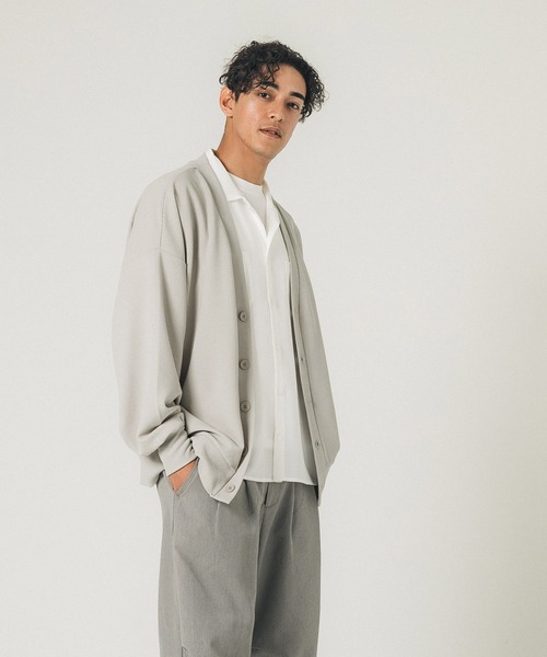 coca（coca）（コカ）の「メンズエンボスカーディガン（カーディガン/ボレロ・メンズ・チャコール/ブラック/ライトグレー・M/L）」の8枚目の写真