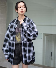 WEGO | WEGO/【23年秋冬新作】チェックBIGシャツ(シャツ/ブラウス)