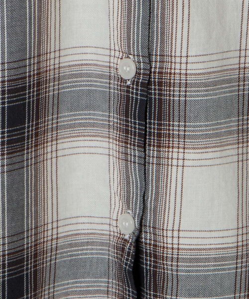 WEGO（ウィゴー）の「WEGO/チェックBIGシャツ（シャツ/ブラウス・レディース・イエロー系その他3/ブラック系その他2/ブラウン系その他2・FREE）」の6枚目の写真