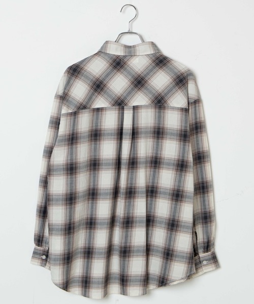 WEGO（ウィゴー）の「WEGO/チェックBIGシャツ（シャツ/ブラウス・レディース・イエロー系その他3/ブラック系その他2/ブラウン系その他2・FREE）」の22枚目の写真