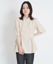 A de a.v.v | ウエストマークドレープスリーブブラウス(シャツ/ブラウス)