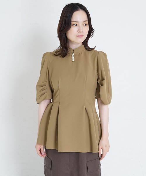 A de a.v.v(アードアー・ヴェ・ヴェ)の「ウエストマークドレープスリーブブラウス(シャツ/ブラウス・レディース・アイボリー/ブラック/ベージュ・SMALL/MEDIUM/フリ-)」の13枚目の写真