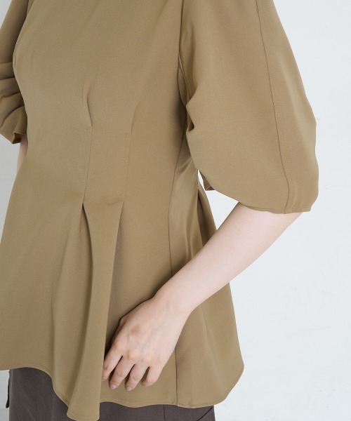 A de a.v.v(アードアー・ヴェ・ヴェ)の「ウエストマークドレープスリーブブラウス(シャツ/ブラウス・レディース・アイボリー/ブラック/ベージュ・SMALL/MEDIUM/フリ-)」の20枚目の写真