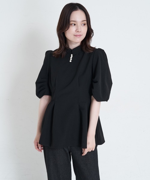 A de a.v.v(アードアー・ヴェ・ヴェ)の「ウエストマークドレープスリーブブラウス(シャツ/ブラウス・レディース・アイボリー/ブラック/ベージュ・SMALL/MEDIUM/フリ-)」の15枚目の写真