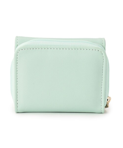 PINK-latte（ピンクラテ）の「◆ネコ金具付きミニ財布（財布・キッズ・グレー/ライトグリーン/ブラック・00）」の6枚目の写真