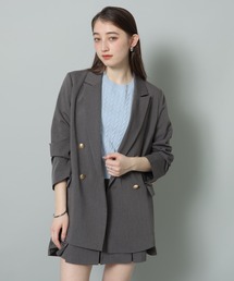 リランドチュール　ダブルボタンコート Rirandture ダブル釦コート （モカ） -ファッション通販 FASHION