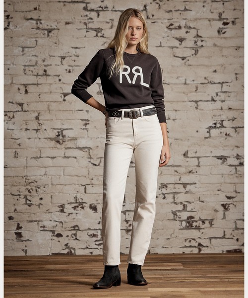 RRL（ダブル アール エル）の「ロゴ コットンブレンド フリース スウェットシャツ（スウェット・レディース・ブラック系1・1/2/3/4）」の10枚目の写真