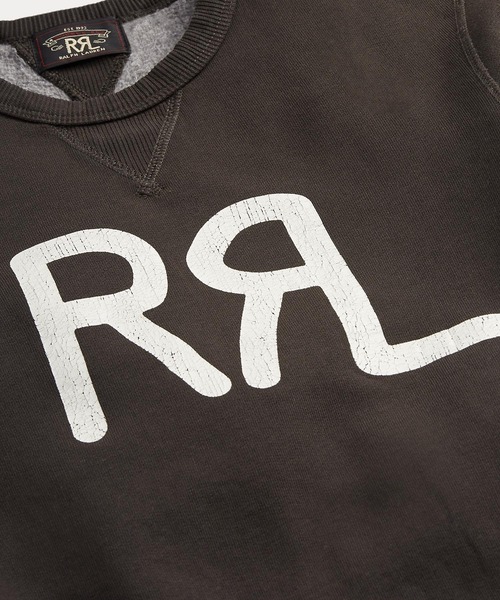 RRL（ダブル アール エル）の「ロゴ コットンブレンド フリース スウェットシャツ（スウェット・レディース・ブラック系1・1/2/3/4）」の8枚目の写真