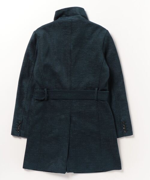 セール】HIGH STREET∴ジオメトリックモールスタンドコート（ステン