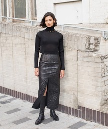 最終値下げleinwande スカート　ベージュ　ラインヴァンド leinwande（ラインヴァンド）の「Belted Knit Dress（ワンピース