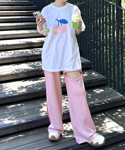 Alley by w closet（アリーバイダブルクローゼット）の「【Alley】ダメージスウェットパンツ（スウェットパンツ・レディース・オートミール/スミクロ/ライトピンク/グレー/グレー系その他/オフホワイト・FREE）」の13枚目の写真