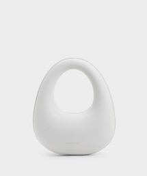 CHARLES & KEITH | スカルプチャー トップハンドルムーンバッグ(ハンドバッグ)